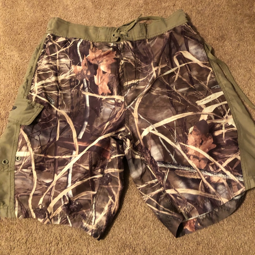 Camo swim trunks